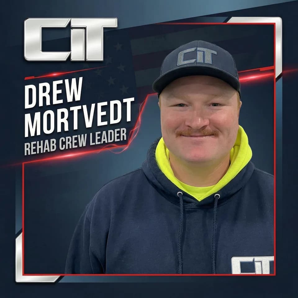Drew Mortvedt. Rehab Crew Leader.