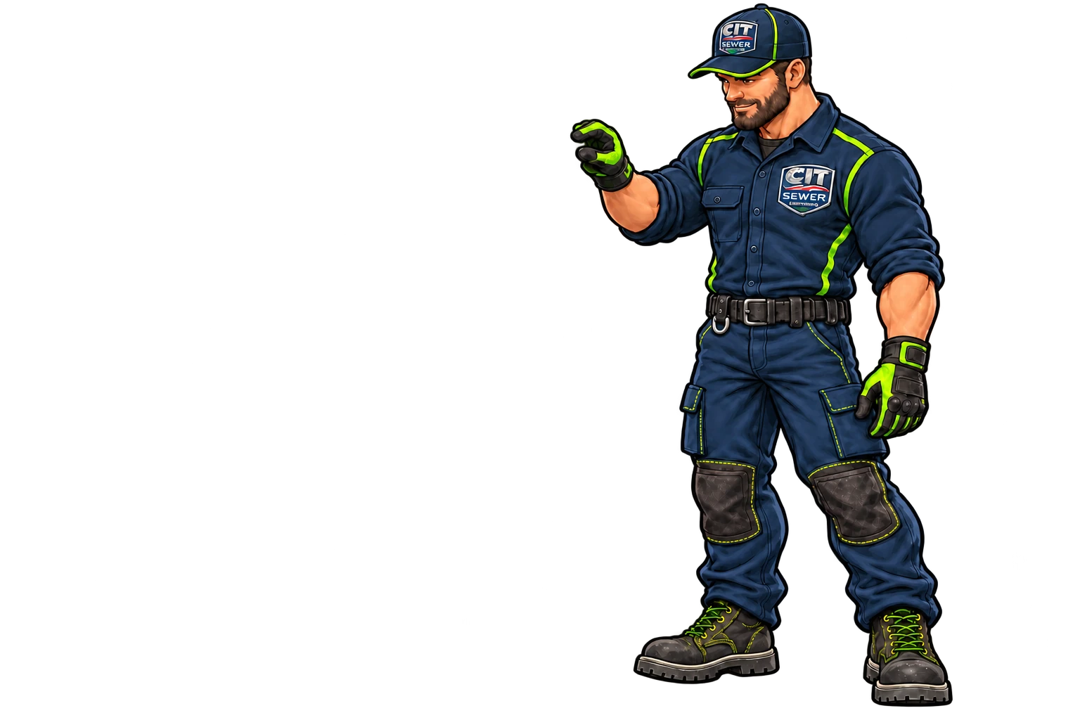 CIT inspector at the speed control knob